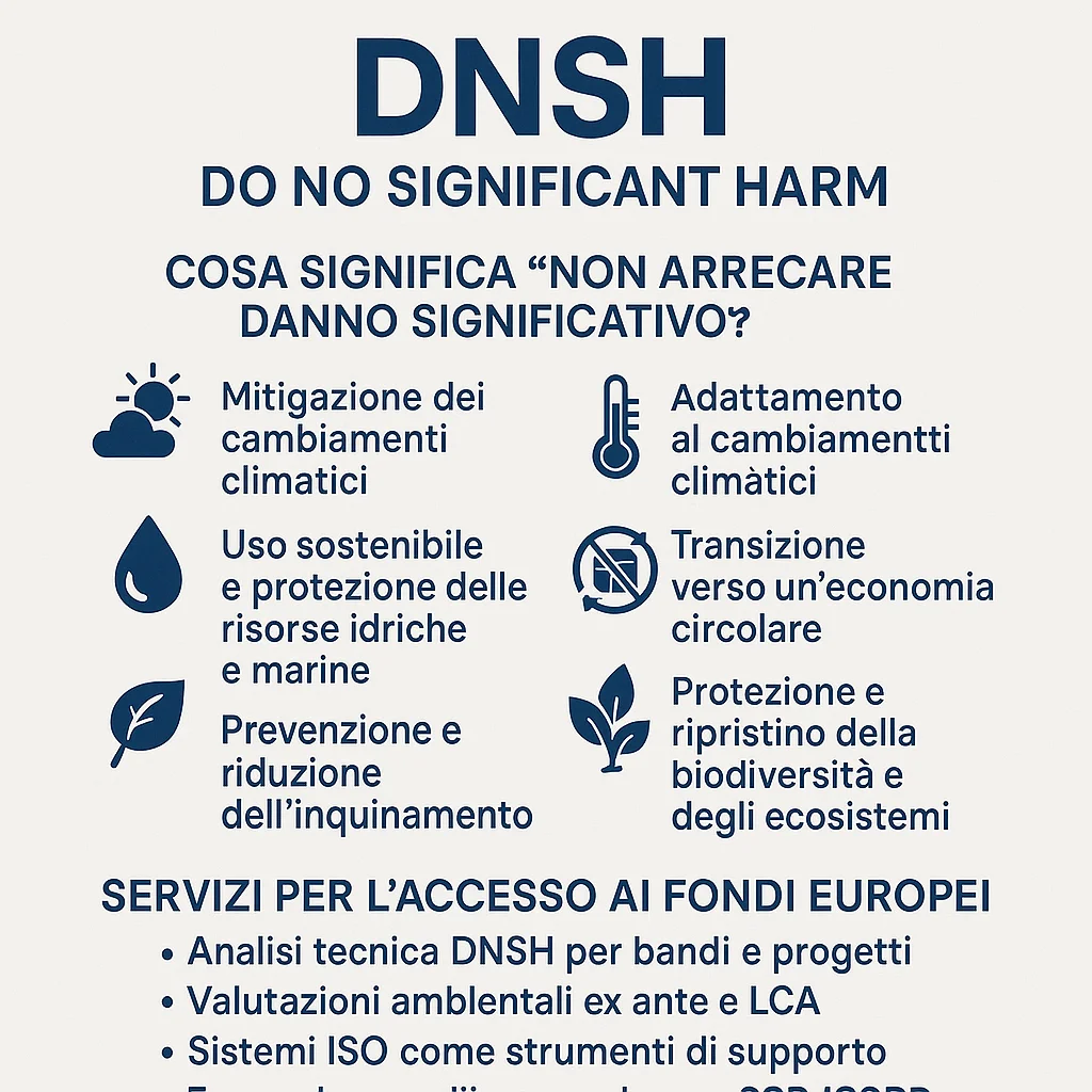 Il principio DNSH: cosa significa “non arrecare danno significativo” e perché è fondamentale per accedere ai fondi europei